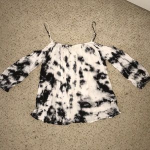 Forever 21 Off the Shoulder Tie Die Top